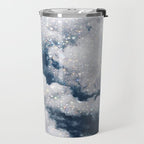 SKY | clouds | blue | glitter | freedom | nature | diamond | bling | collage | inspiration positive  Travel Mug Gallery Image 2