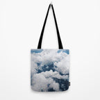 SKY | clouds | blue | glitter | freedom | nature | diamond | bling | collage | inspiration positive  Tote Bag Gallery Image 2