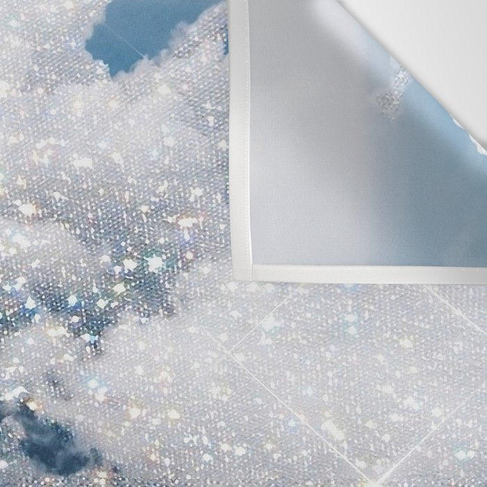 SKY | clouds | blue | glitter | freedom | nature | diamond | bling | collage | inspiration positive  Wall Tapestry Gallery Image 3