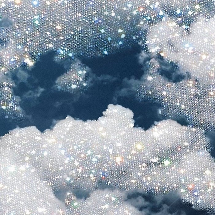 SKY | clouds | blue | glitter | freedom | nature | diamond | bling | collage | inspiration positive  Coffee Mug Gallery Image 2