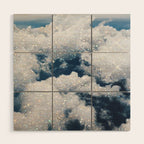 SKY | clouds | blue | glitter | freedom | nature | diamond | bling | collage | inspiration positive  Wood Wall Art Gallery Image 1