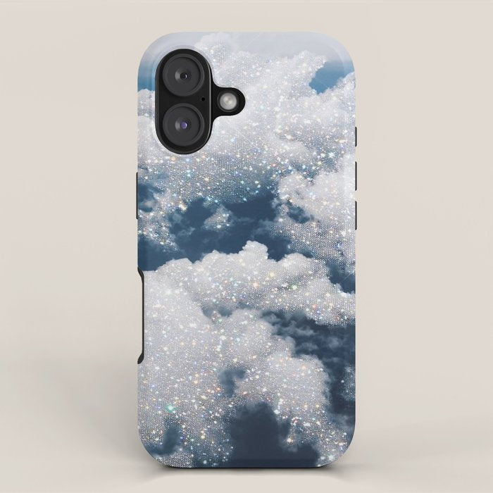 SKY | clouds | blue | glitter | freedom | nature | diamond | bling | collage | inspiration positive  iPhone Case Gallery Image 1