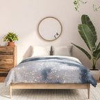 SKY | clouds | blue | glitter | freedom | nature | diamond | bling | collage | inspiration positive  Comforter Gallery Image 3