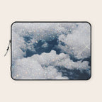 SKY | clouds | blue | glitter | freedom | nature | diamond | bling | collage | inspiration positive  Laptop Sleeve Gallery Image 1