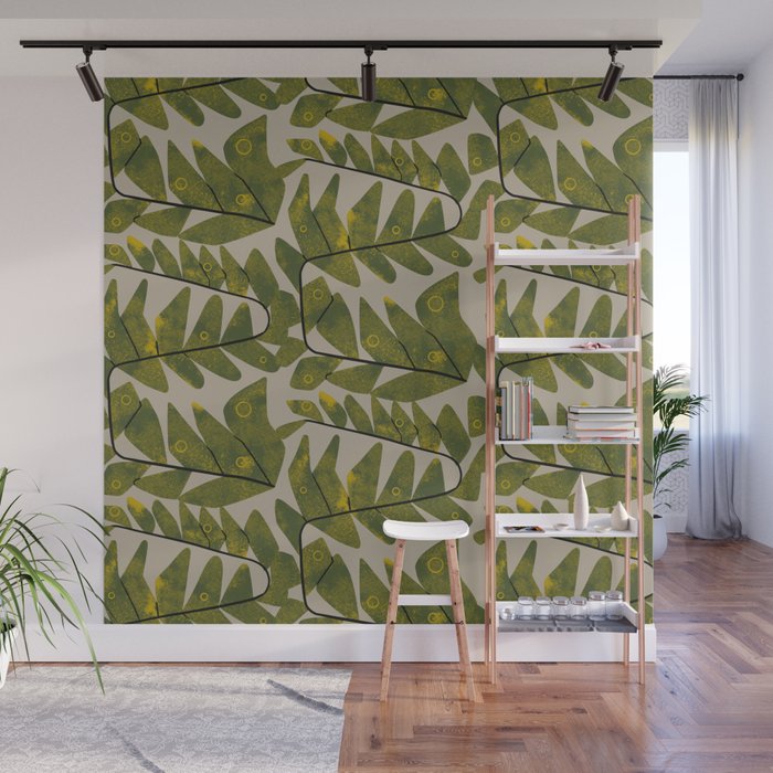 Snaky Fern Wall Mural Gallery Image 1