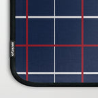 Navy Red White Tattersall Laptop Sleeve Gallery Image 3