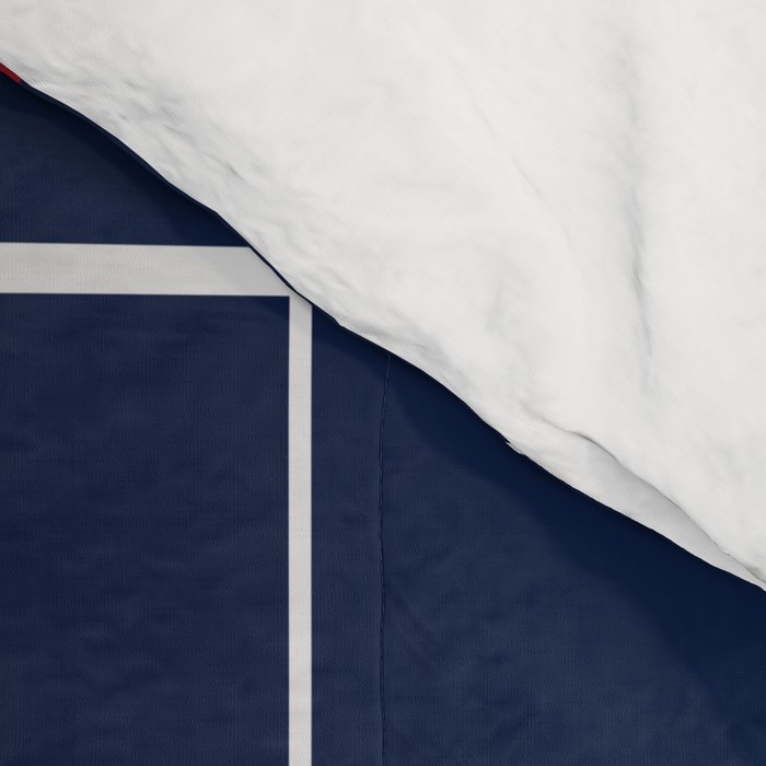 Navy Red White Tattersall Comforter Gallery Image 4