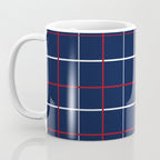 Navy Red White Tattersall Coffee Mug Gallery Image 3