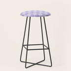 Linen Check Pattern - Lavender Stool Gallery Image 1