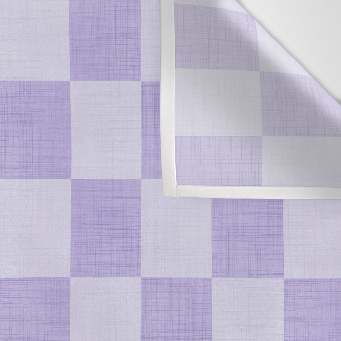 Linen Check Pattern - Lavender Wall Tapestry Gallery Image 3