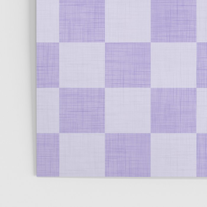 Linen Check Pattern - Lavender Poster Gallery Image 3