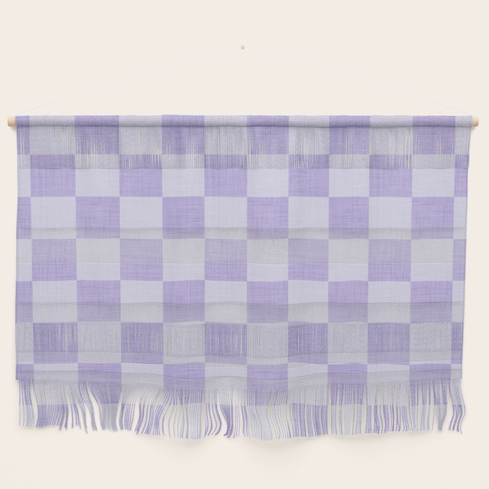 Linen Check Pattern - Lavender Wall Hanging Gallery Image 1