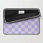 Linen Check Pattern - Lavender Laptop Sleeve Gallery Image 2