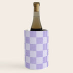 Linen Check Pattern - Lavender Wine Chiller Gallery Image 1