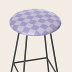 Linen Check Pattern - Lavender Stool Gallery Image 2