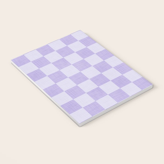 Linen Check Pattern - Lavender Notebook Gallery Image 3