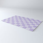 Linen Check Pattern - Lavender Rug Gallery Image 3