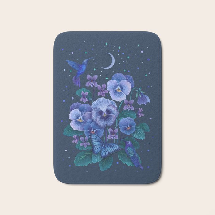 Violet - February Flower  Bath Mat Gallery Image 1