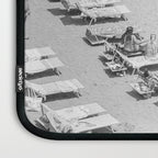 Beach Day in Italy | Black and White Travel Photography in Europe Art Print | Summer on the Coast in Naples Laptop Sleeve Gallery Image 3