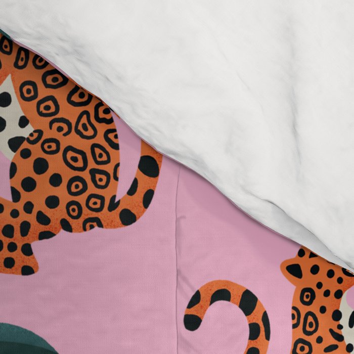 Jaguars and Palm Pattern Comforter Gallery Image 4