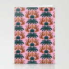 Jaguars and Palm Pattern Stationery Card Gallery Image 2