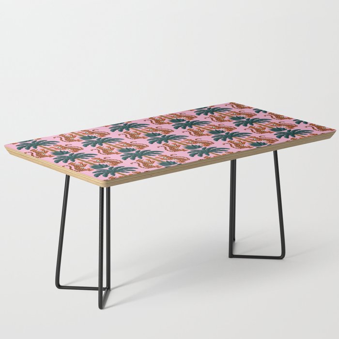 Jaguars and Palm Pattern Coffee Table Gallery Image 1