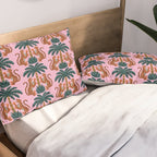 Jaguars and Palm Pattern Pillow Sham Gallery Image 2