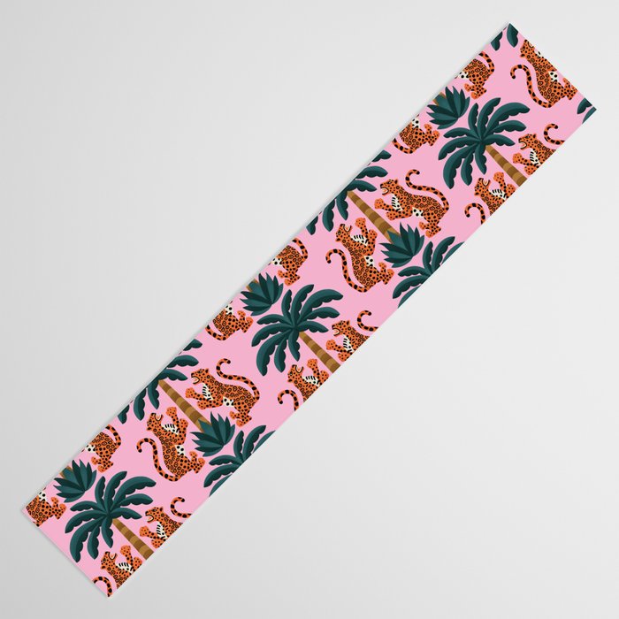 Jaguars and Palm Pattern Table Runner Gallery Image 3