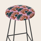 Jaguars and Palm Pattern Stool Gallery Image 2