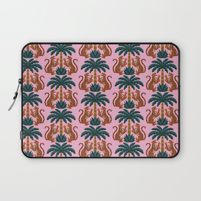 Jaguars and Palm Pattern Laptop Sleeve Gallery Image 1