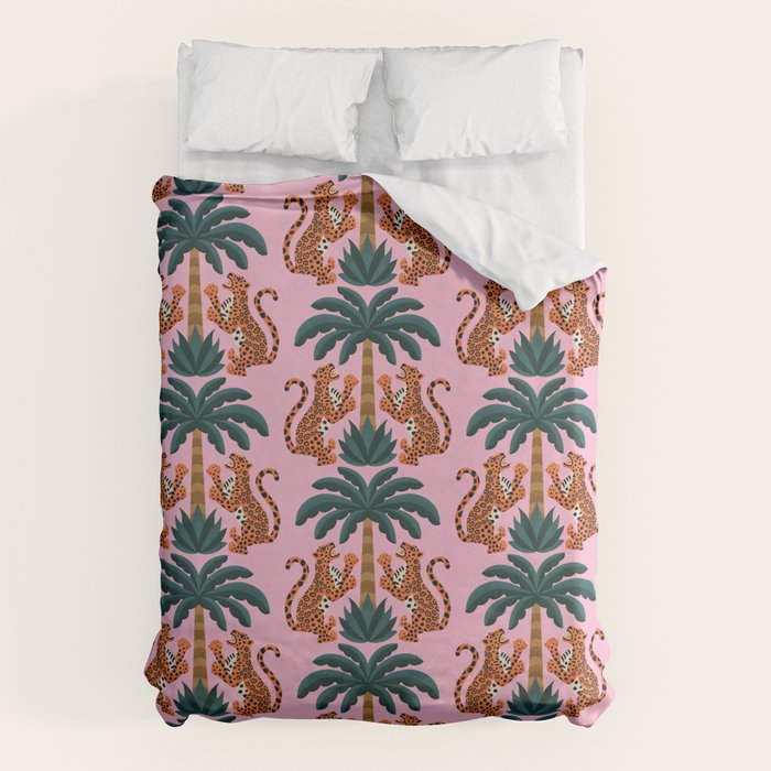 Jaguars and Palm Pattern Duvet Cover Gallery Image 6
