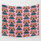 Jaguars and Palm Pattern Wall Tapestry Gallery Image 4