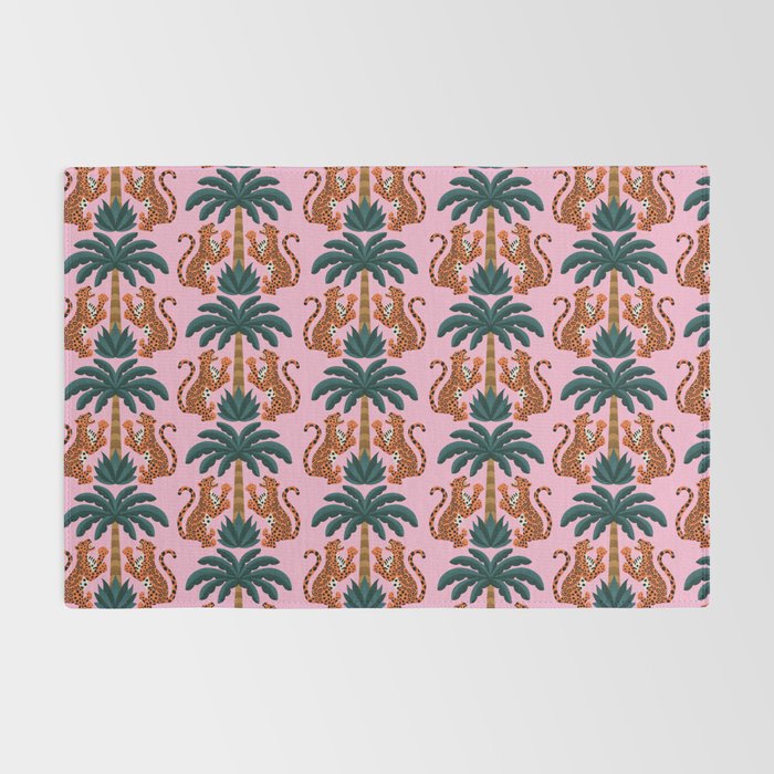 Jaguars and Palm Pattern Rug Gallery Image 2