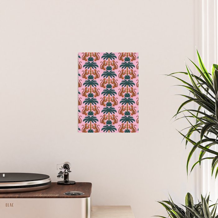 Jaguars and Palm Pattern Poster Gallery Image 2