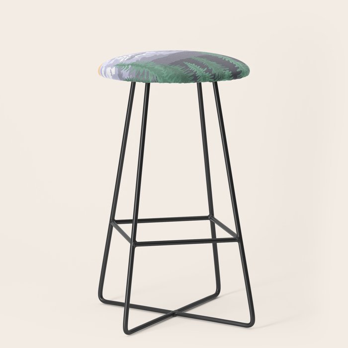 Mount Rainier National Park, Vintage Style Stool Gallery Image 1