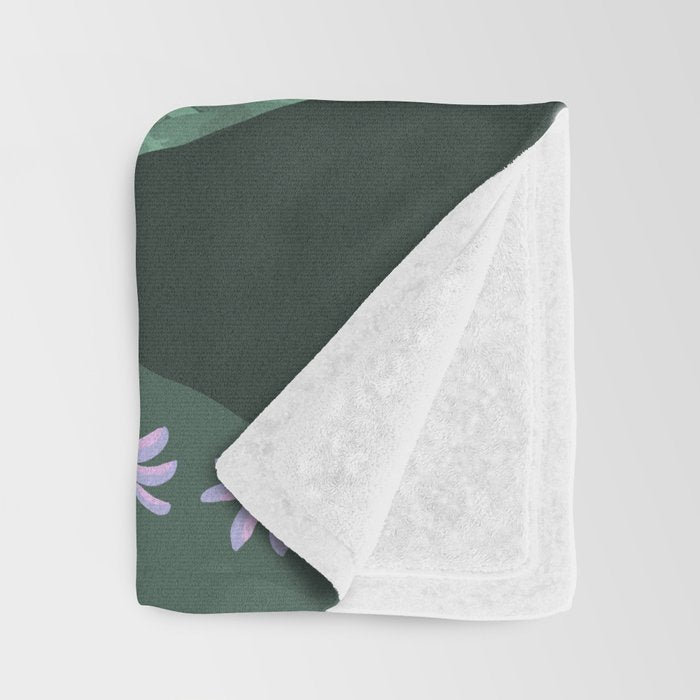 Mount Rainier National Park, Vintage Style Throw Blanket Gallery Image 3