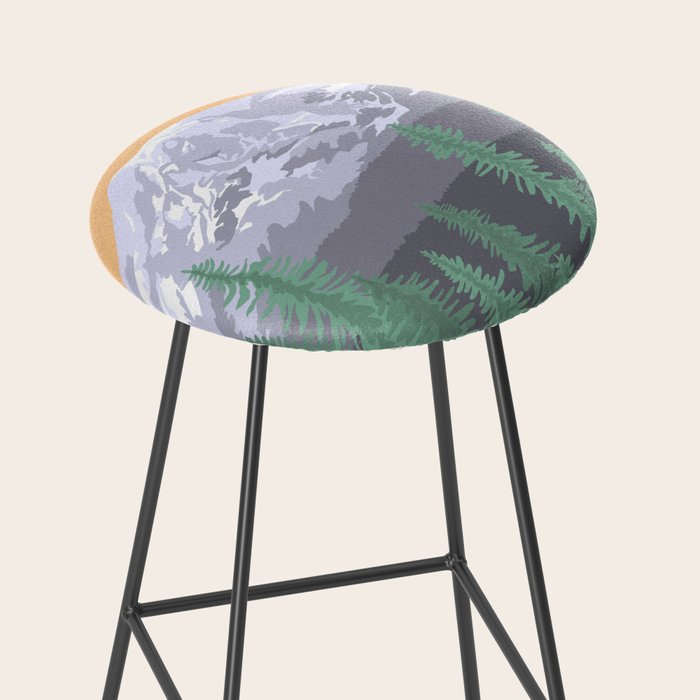 Mount Rainier National Park, Vintage Style Stool Gallery Image 2