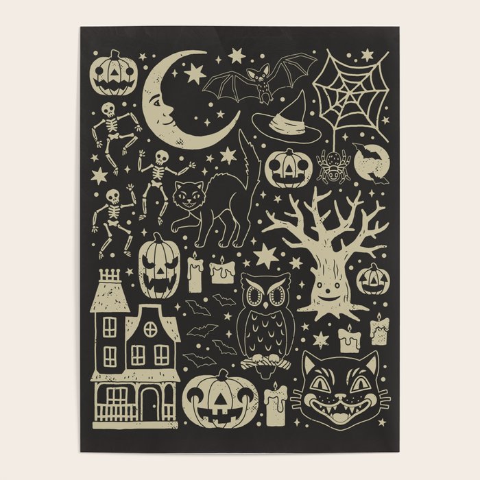 Vintage Halloween: Black Cat Poster Gallery Image 1