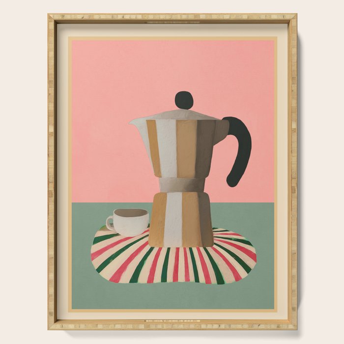 Moka Pot Still Life Serving Tray Gallery Image 1