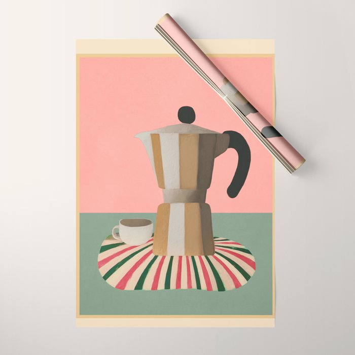 Moka Pot Still Life Wrapping Paper Gallery Image 1