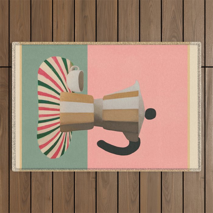 Moka Pot Still Life Outdoor Rug Gallery Image 1