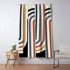 Bold Curvature Stripes IV Window Curtain Gallery Image 5