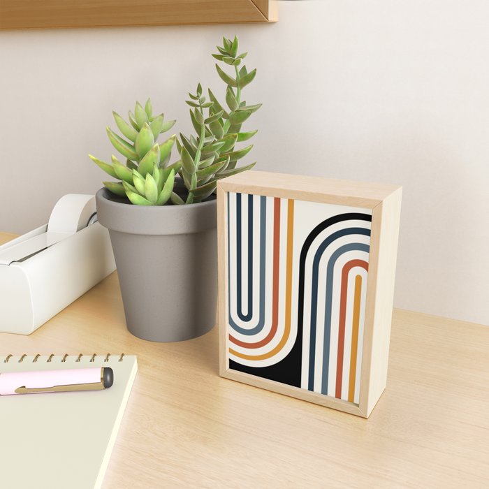 Bold Curvature Stripes IV Mini Art Print Gallery Image 2