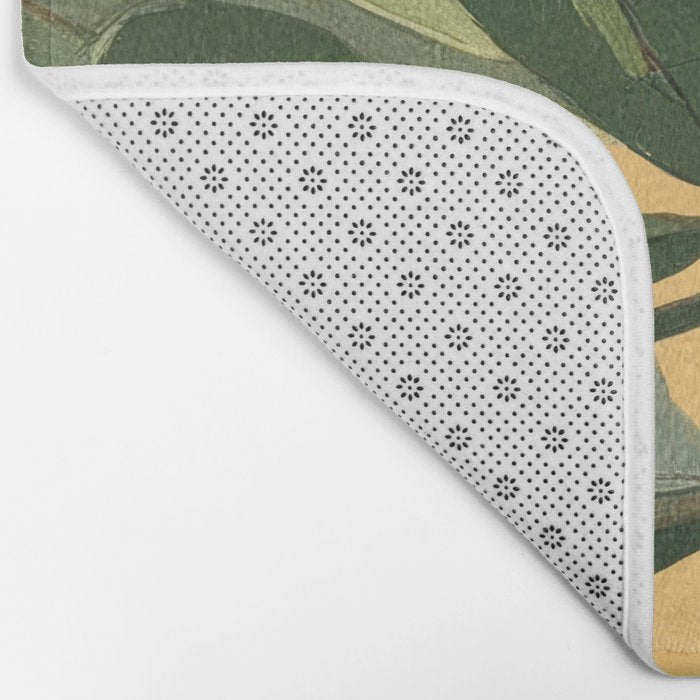 Protea Bloom with Sage Leaves Bath Mat Gallery Image 2