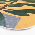 Protea Bloom with Sage Leaves Bath Mat Gallery Image 3