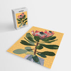 Protea Bloom with Sage Leaves Jigsaw Puzzle Gallery Image 2