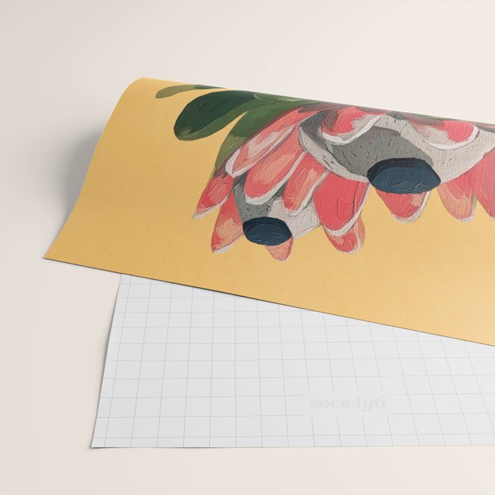 Protea Bloom with Sage Leaves Wrapping Paper Gallery Image 2