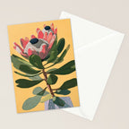 Protea Bloom with Sage Leaves Stationery Card Gallery Image 2