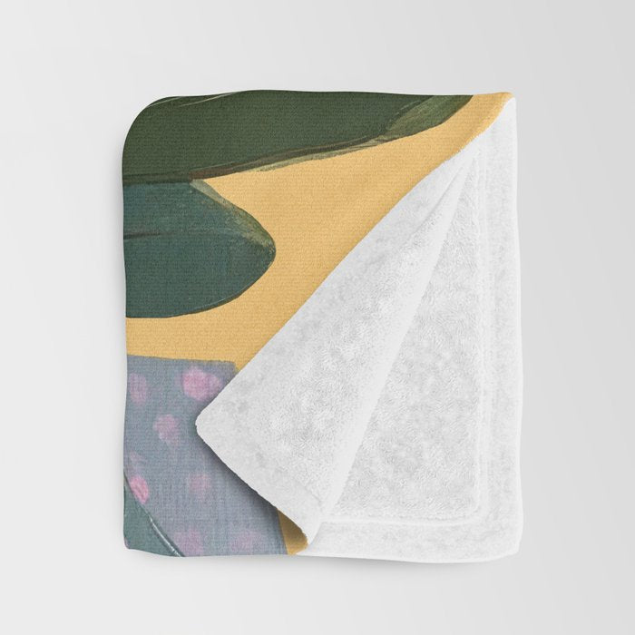Protea Bloom with Sage Leaves Throw Blanket Gallery Image 3