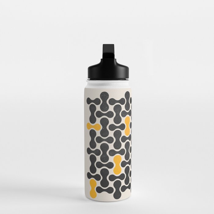 Abstract Mid-Century Pattern Water Bottle Gallery Image 3